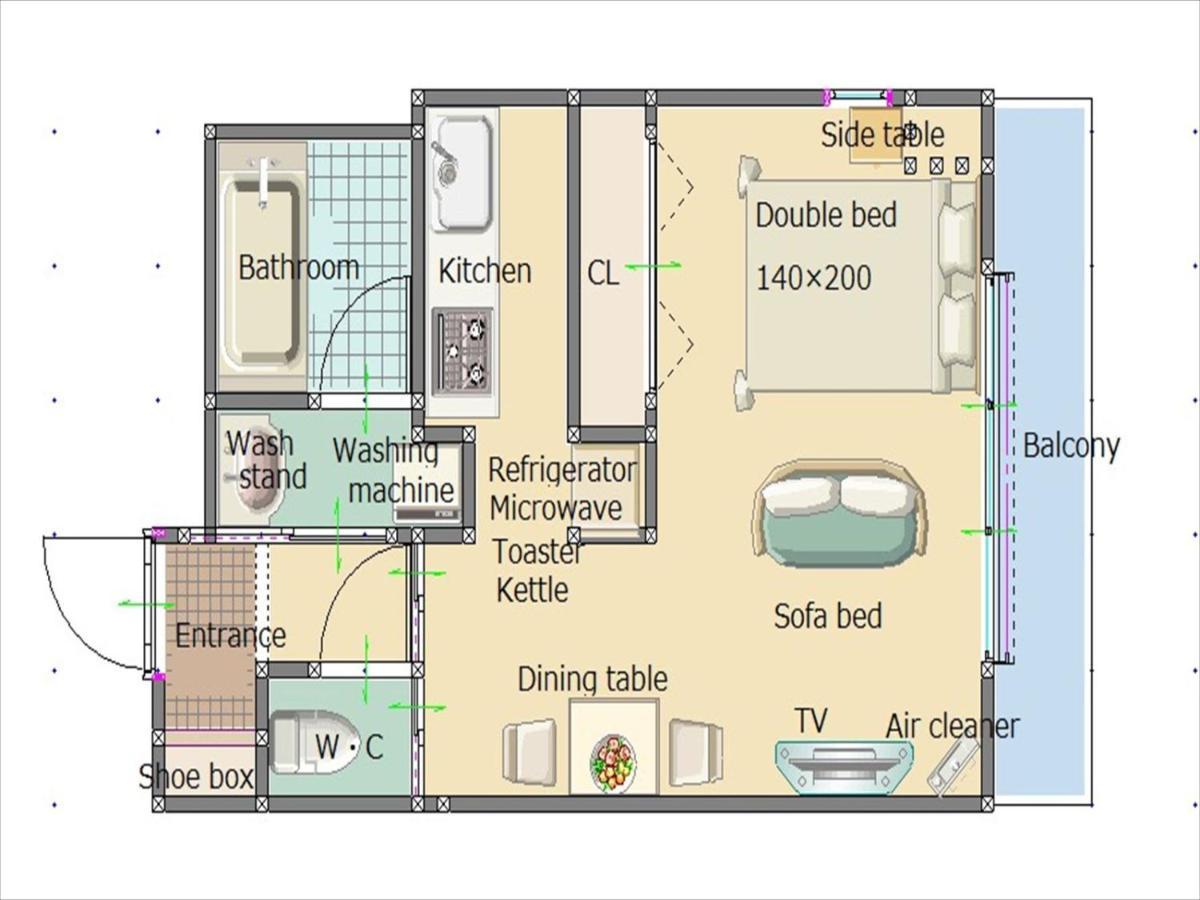 Luft Uehonmachi 501 Apartman Oszaka Kültér fotó